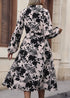 Printed Long Sleeve Boho Maxi Dress